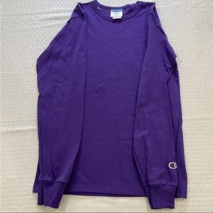 Champion Purple Long Sleeve Small Mens T Shirt NWT